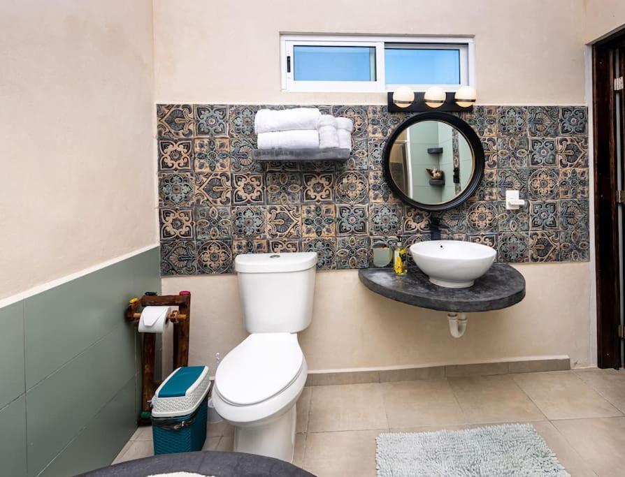 Oceanfront Casita Coral Appartement Chelem Buitenkant foto