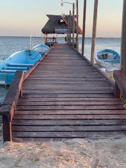 Oceanfront Casita Coral Appartement Chelem Buitenkant foto